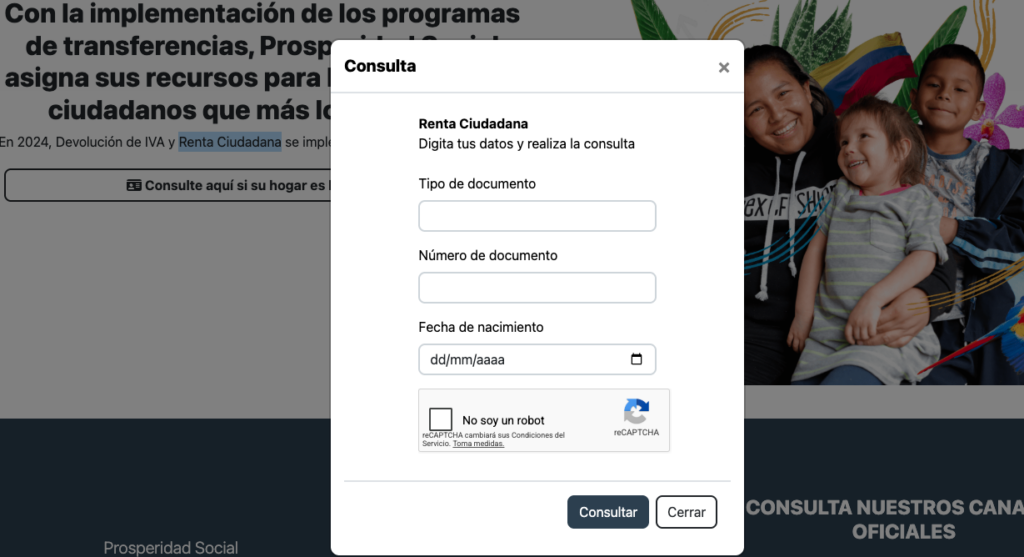 renta ciudadana consulta por cedula